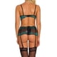 thumbnail image 5 of Conjunto de lencería sexy de encaje para mujer, ropa interior de malla hueca, sujetador, ropa de dormir, verde, XL Advancent XX000092-20, 5 of 7