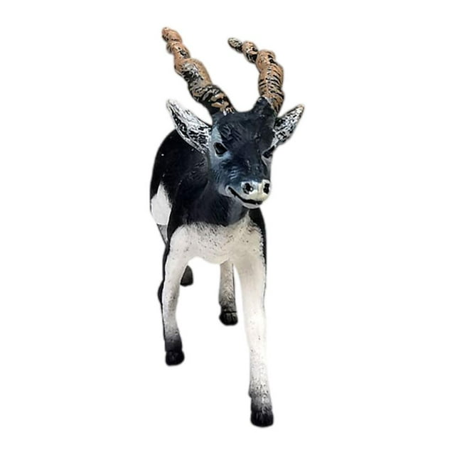 Figuras de Ciervos Antílope Springbok en Miniatura Zulema Coleccionables Negro