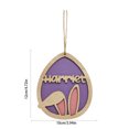 thumbnail image 3 of ABPWLY Wooden Rabbits Hanging Ornament Easter Eggs Decorative Scene Setter Props Clearance Room Decor Canada Days Home and Kitchen Home and Kitchen, 3 of 6