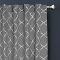 thumbnail image 4 of Hometrends Natalie 84" Back Tab Light Filtering Drapery Window Curtain Panel, White, 4 of 6