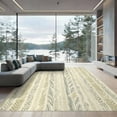 thumbnail image 2 of ODIKA 8'x10' Ultra-Soft Area Rug, Farmhouse Watercolor Forest Foliage Vertical Bands Skid Hardwood None Washable, Bare feet friendly, Silk-Touch for Bedroom, Under Sectional, 2 of 7