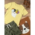 thumbnail image 3 of Cute Ghost With Spooky Balloons T-Shirt Toddler -Image by Shutterstock,  3 Toddler, 3 of 4