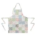 thumbnail image 2 of Pioneer Flower Floral Print Pattern Apron for Women and Men, Cotton Linen Waterproof with Pockets, Adjustable, 33x27 Inch for Kitchen, Gardening, BBQ, Salon, 2 of 6