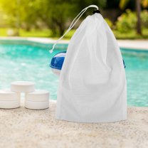 LEXSOMEO Pool Vacuum Replacement Mesh Bag 4pcs Replacement Skimmer Socks Pool Filter Pool Leaf Vacuum Net Bag For Pools Aquariums Ponds