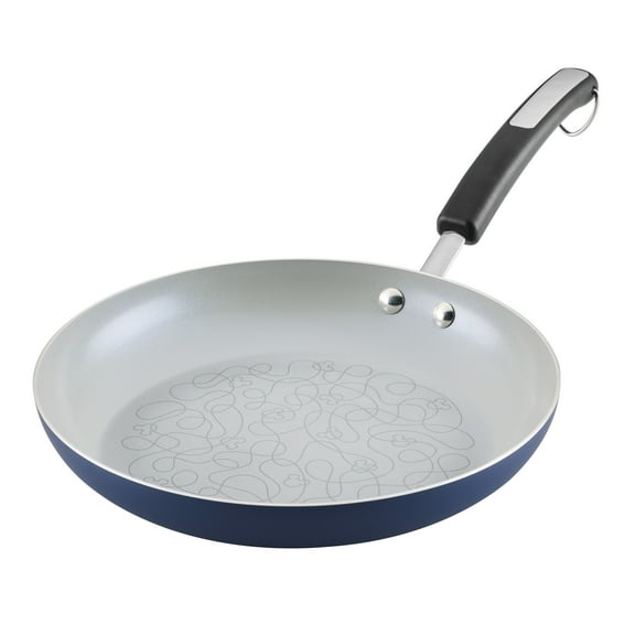 Farberware Disney Bon Voyage 11 Inch Ceramic Nonstick Frying Pan, Dishwasher Safe, Blue