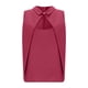 thumbnail image 5 of Tops Casuales sin Mangas para las Mujeres Color Sólido Cuello Redondo Plisado Blusa sin Espalda, Tops de Color Sólido para las Mujeres Respirable Primavera Verano Diario, 5 of 8
