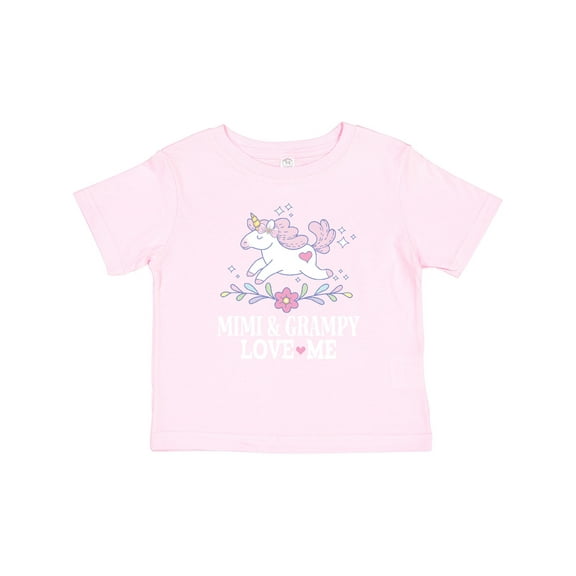 Inktastic Mimi and Grampy Unicorn Girls Baby T-Shirt