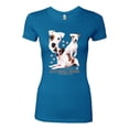 thumbnail image 2 of If It's Not a Jack Russell Terrier It's Just a Dog | Womens Dog Lover Slim Fit Junior Tee, Turquoise, X-Large, 2 of 3