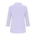 thumbnail image 5 of TYGHBN Casual Loose Solid Color V Neck 3/4 Sleeve Shirt for Women Medium T Shirts Women Athletic Tops for Women Short Sleeve Womens Oversized Tee Shirts T Shirts Short Sleeve under 10 Womens Striped, 5 of 6