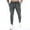 Dark Gray, variant on Inleife Mens Pants 2025 Men Fashion Solid Casual Elastic Waist With Pocket Trousers Sport Pants