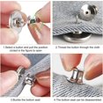 thumbnail image 3 of 10Pcs Jeans Buttons, 17mm Adjustable and Detachable Jeans Button Pins for Jeans Pants, 3 of 5