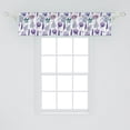 thumbnail image 2 of Ambesonne Floral Window Valance, Botany Plants Watercolor, 54" X 12", Lavender Plum Jade Green, 2 of 3