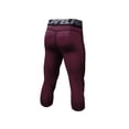 thumbnail image 2 of Topumt Men's Compression Capris Gym Sports Tights Running Basketball 3/4 Pants Tight fit, 2 of 5