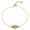 Yellow, variant on 925 Sterling Silver White CZ Hamsa Evil Eye Link Chain Bracelet