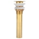 thumbnail image 1 of Desagüe del fregadero para lavabo, accesorios de tapón de escurridor de baño antiobstrucción, dorado sin desbordamiento (solapa sin agujero), 1 of 14