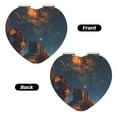 thumbnail image 2 of Picia Cowboy Boots Under Starry Sky for Compact Vanity Mirror , Travel Makeup Mirror , Portable Magnifying Cosmetic Mirror for Daily, Work, Business-Heart Shape, 2 of 9