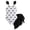 &&-Black1498, variant on Girls Bow Print Ruffle One-Piece Swimsuit with Cover Up Skirt Swimwear, Sizes 8-13