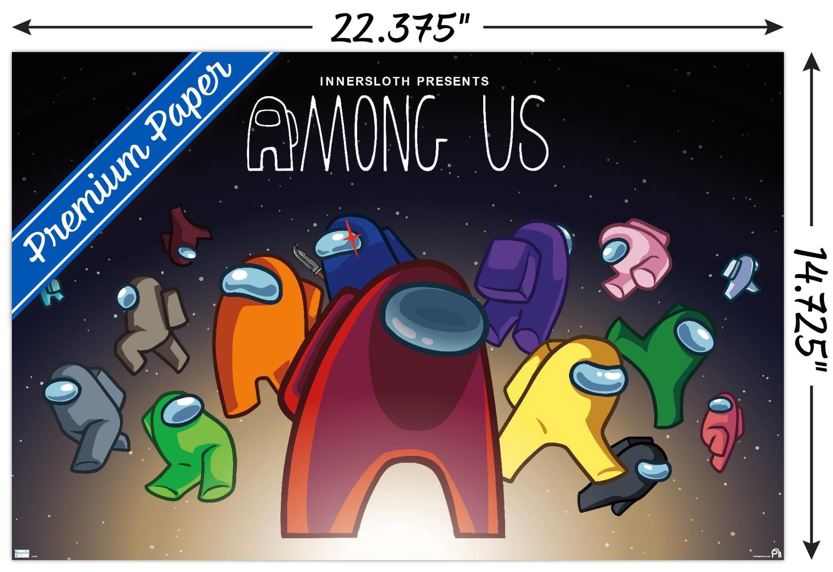 Among- Space Wall Poster, 14.725" x 22.375"