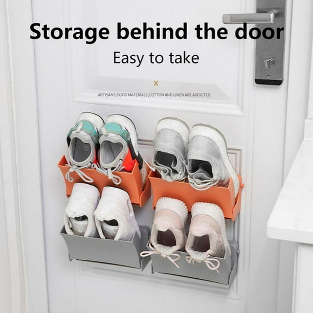 Hanging Shoe Organizer Foldable Wall Mounted Shoe Rack Door Shoe Storage Holder for College Dorm Room RV Storage for Kicks Running Basketball Trainers Tennis Shoes Walmart