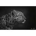 thumbnail image 2 of 5FishCreative - Leopard Portrait Canvas Wall Poster, 22.375" x 34", 2 of 4
