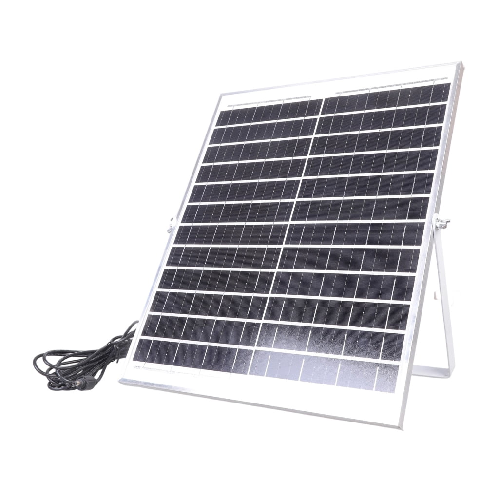 Outdoor Monocrystalline Solar Panel Chargers 12V 25W for Garden Lights Pumps and Fan Having DC5521 Output