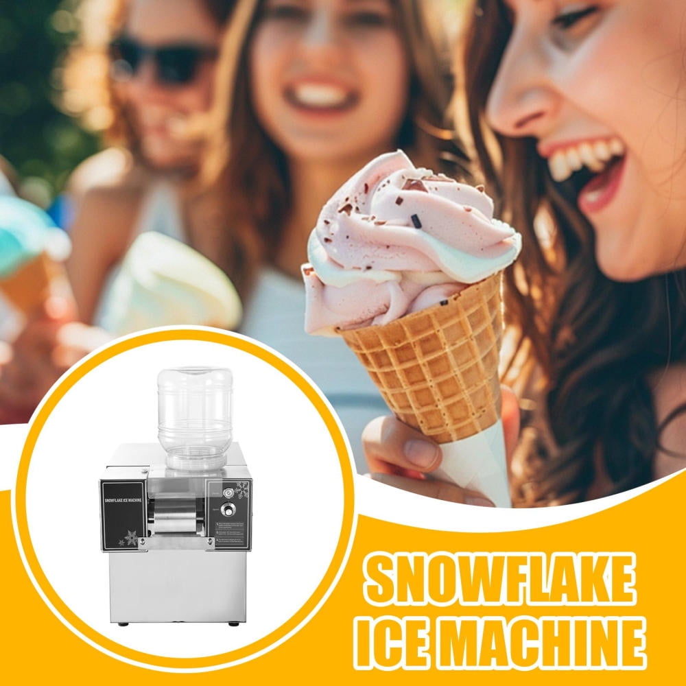 AIHOME Snowflake Machine Snow Cone Machine Commercial Snowflake Ice Machine Ice Shaved Maker for Restaurant Milktea Shops Household kindness