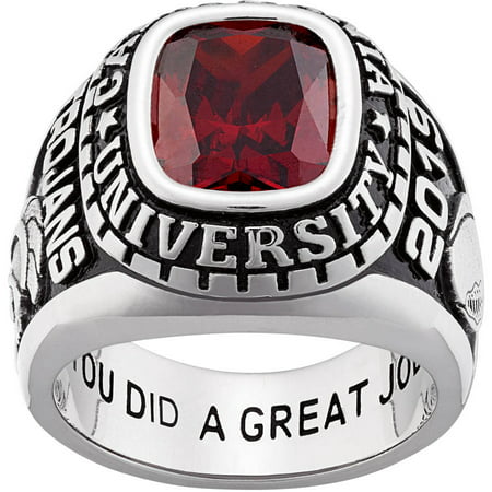 Personalized Men's Classic Sterling Silver Class (Best College Class Rings)