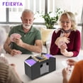 thumbnail image 2 of FEIERYA Barajador automático de cartas de 4 barajas, Barajador de póquer UNO eléctrico con pilas, Barajador de cartas para juegos de cartas en casa, Viajes, 2 of 7