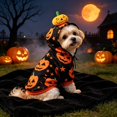 thumbnail image 6 of Halloween Dog Hoodie, Pumpkin Pattern Pet Sweatshirt with Hood for Small and Medium Dogs, Warm Holiday Apparel, 6 of 6