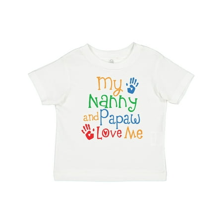 

Inktastic Nanny and Papaw Love Me Gift Baby Boy or Baby Girl T-Shirt