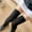 Black, variant on MENRKOO 2022 Women Socks 1 Pair Trendy Thigh High Over Knee High Socks Girls Womens Solid Socks Beige