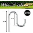 thumbnail image 3 of 10 Pcs 2'' Long Shed Hooks Shed Accessories for Hanging Heavy Duty Individual Utility Hooks Universal Wall Mounted J Utility Hangers for Tools Shovels Rakes Storage (Silver), 3 of 6