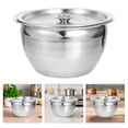 thumbnail image 2 of Stainless Steel Mixing Bowls with Lids Metal Deep Bowls Kitchen Large Mixing Bowls Nesting Bowls for Cooking Baking Storage, 2 of 8