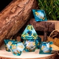 thumbnail image 5 of Cusdie Sharp Edges DND Dice, Death Peeping Eyes Liquid Core Dice, 7 PCs D&D Dice, Handcrafted Polyhedral Dice Set, for TTRPG Role Playing Game Pathfinder, 5 of 5