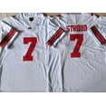 thumbnail image 1 of Chandail de Football Universitaire pour Hommes Ohio State Buckeyes Blanc #7 Stoud, 1 of 1