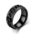 thumbnail image 1 of Anillo relajante para ansiedad para hombres, Anillos giratorios De acero inoxidable, anillo De articulación De cadena libre, accesorios, 1 of 4