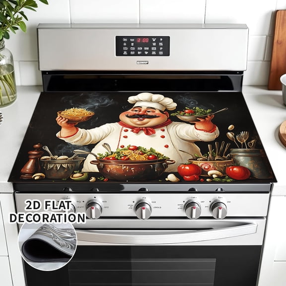 Stove Top Cover for Electric Stove 28 "x 20 ", Heat Resistant Glass Top Stove Cover Protector, Glass Cooktop Covers, Kitchen Flat Electric Stove Top Covers