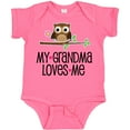 thumbnail image 3 of Inktastic Grandma Loves Me Girls Owl Girls Baby Bodysuit, 3 of 5