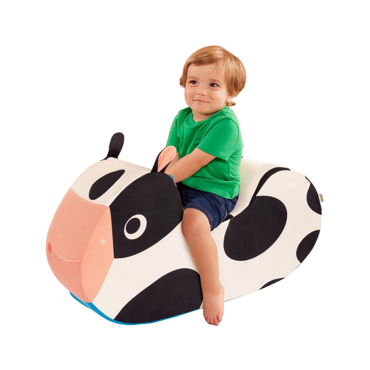 Battat Cozy Cruisers Cow Foam White Ride-On Toy with Washable