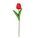 thumbnail image 3 of Tulipanes artificiales - Mini flores falsas para decoración de bodas, decoración escandinava del hogar, Rojo atardecer, rosa caramelo, blanco, rojo, verde claro, morado oscuro, 3 of 3