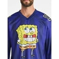 thumbnail image 3 of SpongeBob SquarePants Men's & Big Men's Graphic Hockey Jersey with Long Sleeves, Sizes XS-3XL, 3 of 5