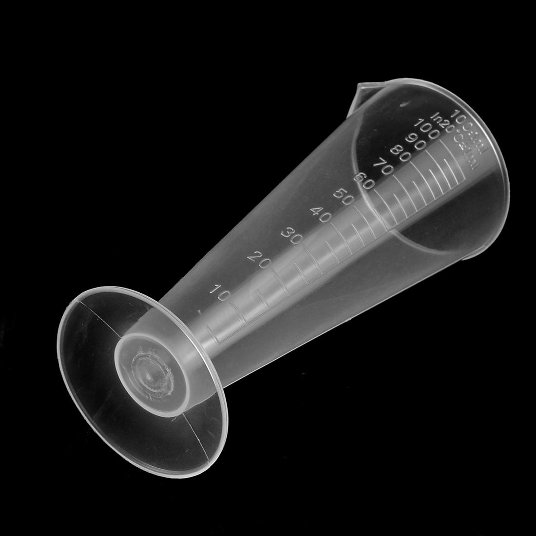 100mL Laboratory Experiment Plastic Cone Graduated Measuring Cup Beaker