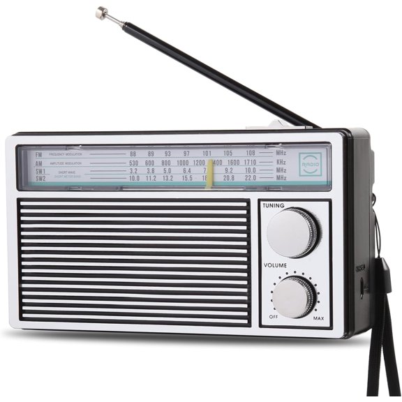 Radios Portable AM FM SW Retro Radio, Transistor Radios, Shortwave Radios with Loud Speakers, Battery Powered or DC Power, Suitable for Indoor, Outdoor and Emergency Use, for Senior, Kids Gifts