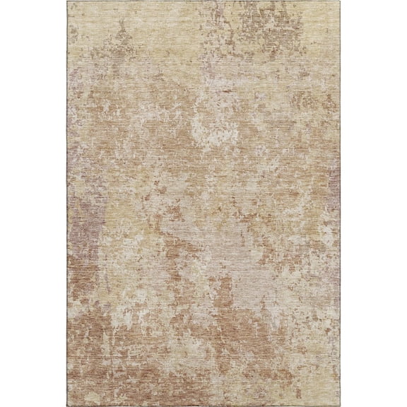Addison Rugs Mayfield Premium Machine Washable Transitional Modern Copper Rectangle Rug, 5' x 7'6"