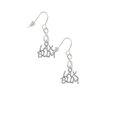 thumbnail image 3 of Delight Jewelry Silvertone LAX BUM Silver tone Infinity French Earrings, 3 of 4