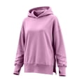 thumbnail image 4 of Hurxie Womens Oversized Hoodies Crewneck Sweatshirts Pullover Sweatshirts with Thumb Hole,Y2k Clothes,Fall Fashion Hooded, 4 of 6