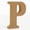 P, variant on Leodye 1PCS 3D Log Wooden Letters, Wooden Alphabet Wall Letter for Wall Decor Decorative - Wood Crafts Standing Letters Slices Sign Board Decoration for Party Decor -3.94×3.94×0.59IN
