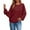 Fall Clothes Red, variant on Womens Knitted Ribbed Fall Clothes, Long Sleeve Pullover for Women Fashion Loose Fit Solid Color Crewneck Sweatshirts