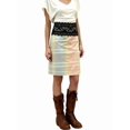 thumbnail image 3 of Women High Waist Lace Trim Waistband A-Line Midi Skirt Flower Color L, 3 of 10