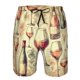 thumbnail image 3 of Fotbe Wine Trajes de Baño Estampados para Hombre, Shorts de Verano de Secado Rápido, Ropa de Playa, Bañadores-Large, 3 of 6